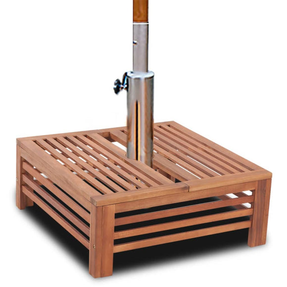 NNEVL Wooden Parasol Stand Cover