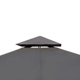 NNEVL Poly Rattan Gazebo with Dark Grey Roof 3 x 4 m