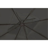 NNEVL Poly Rattan Gazebo with Dark Grey Roof 3 x 4 m