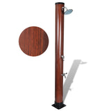 NNEVL 1.96 m Pool Solar Shower with Faux Wood Finish