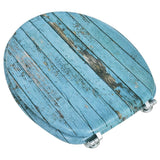 NNEVL Toilet Seats with Hard Close Lids MDF Old Wood