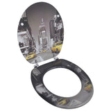 NNEVL Toilet Seats with Hard Close Lids MDF New York
