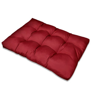 NNEVL Wine Red Upholstered Seat Cushion 120 x 80 x 10 cm
