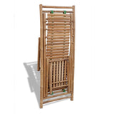 NNEVL Outdoor Deck Chair with Footrest Bamboo