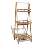 NNEVL 3-Tier Folding Bamboo Plant Rack