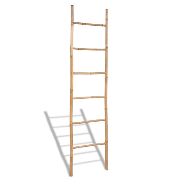 NNEVL Bamboo Towel Ladder with 6 Rungs