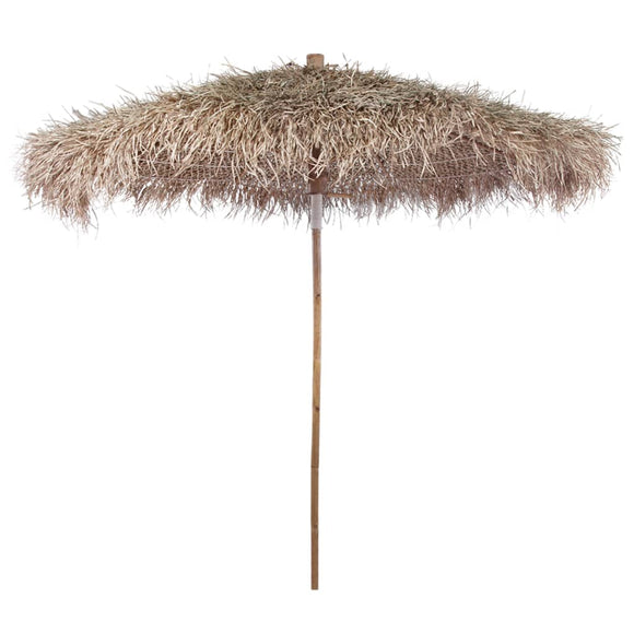 NNEVL Bamboo Parasol 270 cm with Banana Leaf Roof
