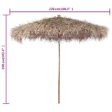 NNEVL Bamboo Parasol 270 cm with Banana Leaf Roof