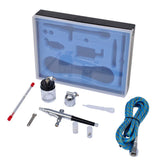 NNEVL Airbrush Set with Glass Jar 0.2 / 0.3 / 0.5 mm Nozzles
