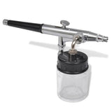 NNEVL Airbrush Set with Glass Jar 0.2 / 0.3 / 0.5 mm Nozzles