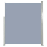 NNEVL Patio Retractable Side Awning 160 x 300 cm Grey