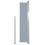 NNEVL Patio Retractable Side Awning 160 x 300 cm Grey