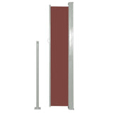 NNEVL Patio Retractable Side Awning 180 x 300 cm Brown