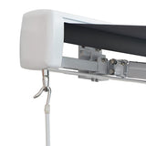 NNEVL Aluminium Awning Frame 3 x 2.5 m Manually-operated
