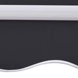 NNEVL Aluminium Awning Frame 4 x 3 m Automatic Roll-back