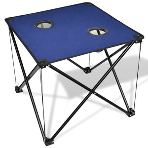 NNEVL Foldable Camping Table Blue