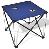NNEVL Foldable Camping Table Blue