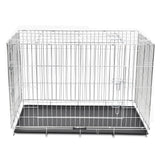 NNEVL Foldable Metal Dog Bench XXL