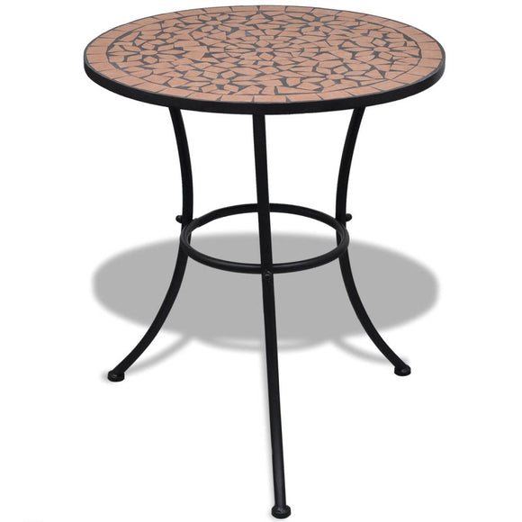 NNEVL Bistro Table Terracotta 60 cm Mosaic