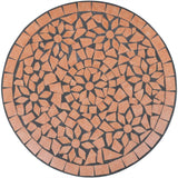 NNEVL Bistro Table Terracotta 60 cm Mosaic
