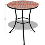 NNEVL Bistro Table Terracotta 60 cm Mosaic