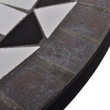 NNEVL Bistro Table Black and White 60 cm Mosaic