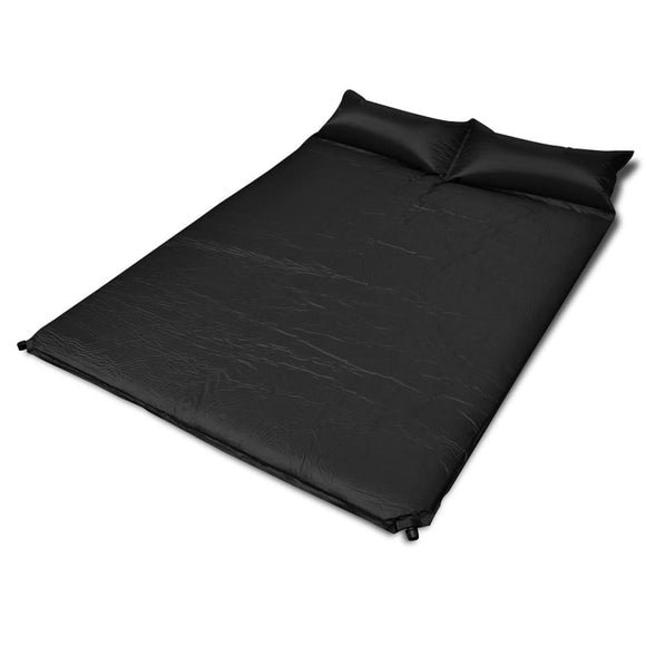 NNEVL Black Self-inflating Sleeping Mat 190x130x5 cm (Double)