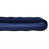 NNEVL Bestway Inflatable Flocked Airbed with Built-in Foot Pump 185x76x28 cm