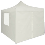 NNEVL Cream Foldable Tent 3 x 3 m with 4 Walls