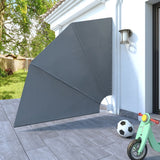 NNEVL Collapsible Balcony Side Awning Grey 210x210 cm