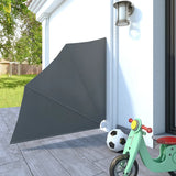 NNEVL Collapsible Balcony Side Awning Grey 140x140 cm