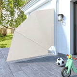NNEVL Collapsible Balcony Side Awning Cream 210x210 cm