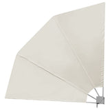NNEVL Collapsible Balcony Side Awning Cream 210x210 cm