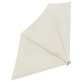 NNEVL Collapsible Balcony Side Awning Cream 140x140 cm