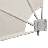 NNEVL Collapsible Balcony Side Awning Cream 140x140 cm