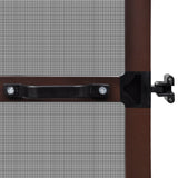NNEVL Brown Hinged Insect Screen for Doors 100 x 215 cm