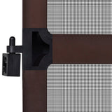NNEVL Brown Hinged Insect Screen for Doors 100 x 215 cm