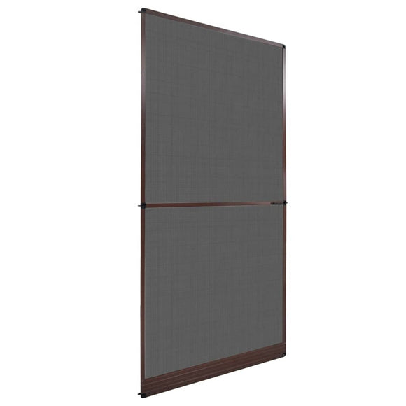 NNEVL Brown Hinged Insect Screen for Doors 120 x 240 cm