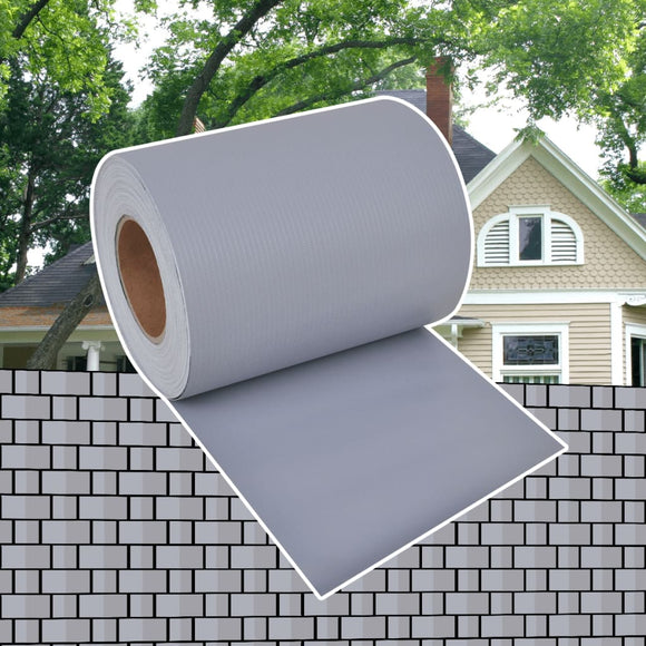 NNEVL Garden Privacy Screen PVC 70x0.19 m Light Grey