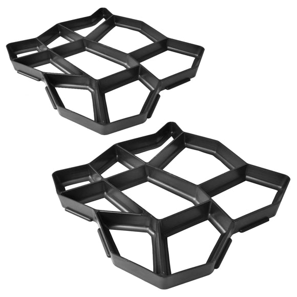 NNEVL Pavement Mold for the Garden 42 x 42 x 4 cm Set 2 pcs