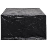 NNEVL Garden Furniture Cover 6 Person Poly Rattan Set 8 Eyelets 172 x 113cm
