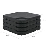 NNEVL Portable Parasol Base Sand / Water Filled 60 L