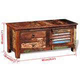 NNEVL Reclaimed TV Hi-Fi Cabinet Side Cabinet Solid Wood