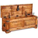 NNEVL Storage Chest Rough Mango Wood