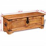 NNEVL Storage Chest Rough Mango Wood