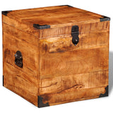 NNEVL Storage Chest Cubic Rough Mango Wood