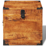 NNEVL Storage Chest Cubic Rough Mango Wood