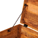 NNEVL Storage Chest Cubic Rough Mango Wood