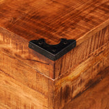 NNEVL Storage Chest Cubic Rough Mango Wood