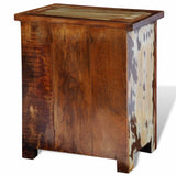 NNEVL Nightstand with 2 Drawers Solid Reclaimed Wood